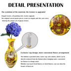 3D Puzzle Vase Unique Flower Vase for Adults Made by 160 Curved Plastic Puzzle, Relax Puzzles for Adults, DIY Jigsaw Creative Gift for Parents & Housewarming - color: Sunflower