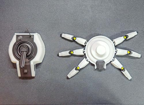 3D Printed Arc Bombardier Mechanical Creature 5.1 Inch Sculpture Sci Fi Home Office Desk Decor - color: Black/White/Yellow