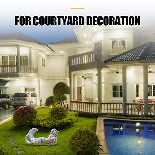 Statue Home Decor, Lying Garden Sculpture Figurine Statue Modern Art Ornament for Garden Home Office Desktop Decoration