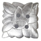 BBH Home's Handmade Silver Novelty Shaped Aluminium Tray 6.88 x 6.88 x 0.78 AMBBVK043AB2020 - color: Silver
