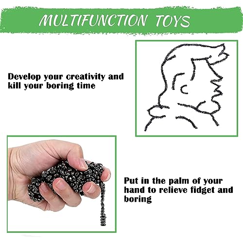 550pcs Fidget Toys Adults ，Sensory Toys， Desk Fidgets Toys for Office Stress/Anxiety Relief (550 PCS) - size: 550 PCS (Black)