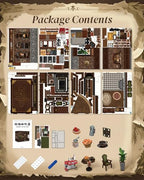 Cutefun Book Nook Kit - DIY Miniature Coffee Shop Booknook Kits for Adults and Teens, 3D Wooden Puzzle Bookend Bookshelf with LED Light, Creative Crafts Gifts for Book Lovers (Corner Coffee Shop) - style: Corner Coffee Shop