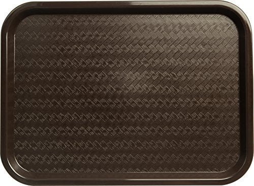 Carlisle FoodService Products CT121669 Café Standard Cafeteria / Fast Food Tray, 12" x 16", Chocolate - color: Chocolate Brown