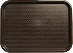 Carlisle FoodService Products CT121669 Café Standard Cafeteria / Fast Food Tray, 12" x 16", Chocolate - color: Chocolate Brown
