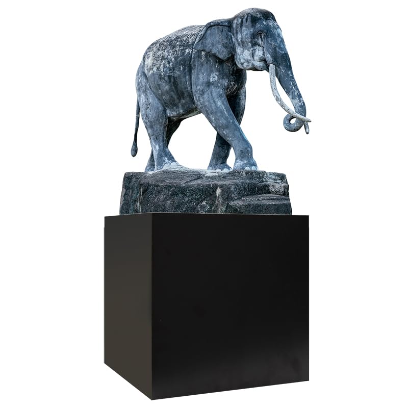 shopPOPdisplays Black Laminate Display Pedestal - Fully Assembled - Museum-Quality for Sculptures, Retail Displays, Trophies with Matte Finish - 200 lb. Capacity (15" W x 15" L x 36" H) - size: 15" W x 15" L x 36" H