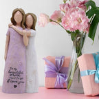 Mom Birthday Gifts, Mother of The Bride Gift, Mom Valentine Gift, Sculpted Hand-Painted Figurine - color: Purple