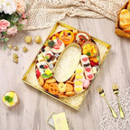 SiliFine 12" Charcuterie Number Shaped Mache with Clear Lid Fillable Sweets Serving Trays Paper Mache Cupcake Candy Box for 2025 Graduation Party Graduation Celebration(Gold,Number 0) - color: Gold, style: Number 0