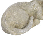 Hapivida Cats Memorial Stone, 5.5in Cat Garden Statue Pet Statues Gift Figurine Sculpture Sleeping Cats Decoration - size: Brown Cat