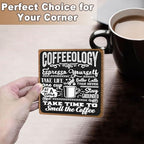 Funny Coffee Bar Accessories - Table Decorations & Desk Shelf Cubicles for Coffee Bar Decoration - style: coffee sign 06