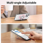 SYNCWIRE Magnetic Phone Ring Holder for MagSafe, 360° Rotation Cell Phone Grip Stand Finger Ring Kickstand Two-Sided Magnet Compatible with iPhone 17 Pro Max 16 15 14 13 12 MagSafe Accessories - color: Single Ring-1PCS-Light Pink