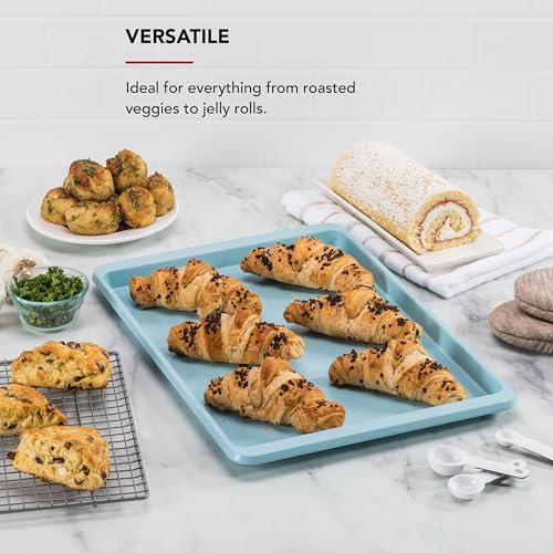 KitchenAid 13x18in Nonstick Aluminized Steel Baking Sheet, Mineral Water - color: Mineral Water, size: 13 x 18 Inch