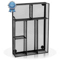 Desk Drawer Organizer, Office Drawer Divider Organizer Tray with 6 Compartments, Metal Mesh Desktop Organization and Accessories for Stationery Makeup Kitchen Toolroom School ＆Office, 12.6x8.27x1.6 in - size: Large