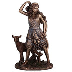 Veronese Design 6 1/2 Inch Artemis The Greek Goddess of The Hunt Cold Cast Resin Bronze Finish Sculpture