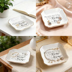 Long Distance Friendship Gifts for Women, Wherever We Go Ceramic Jewelry Dish, Trinket Jewelry Tray for Best Friend, Birthday, Christmas, Farewell, Thank You Gifts for Bestie, Sister - ASC - color: Long distance friendship