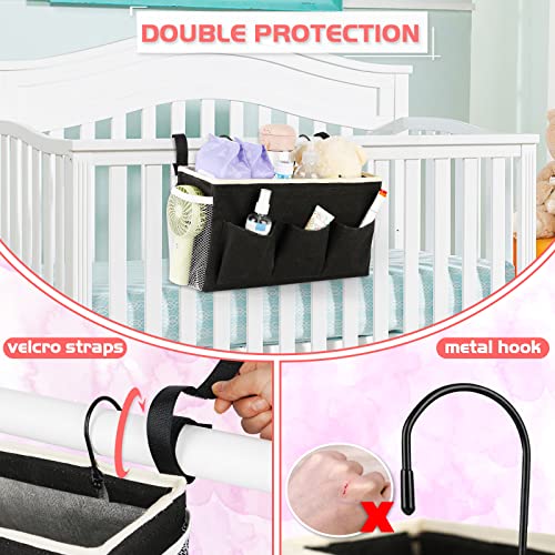 Loghot Bedside Caddy/Bedside Storage Bag Hanging Organizer for Bunk and Hospital Beds,Dorm Rooms Bed Rails,Can be Placed Glasses,Books,Mobile Phones,Keys (New Black) - color: 1pc New Black