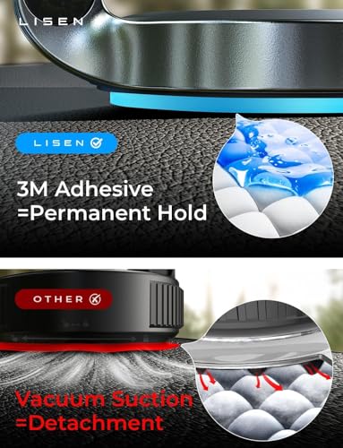 LISEN for MagSafe Car Mount 2 Pack, Classic Magnetic Phone Holder for Car, Car Phone Holder Mount, Dash Car Accessories Gifts for Women Men, for iPhone 17 Pro Max Air 16 15 14 13 12 - color: Black, size: Dual Car Setup