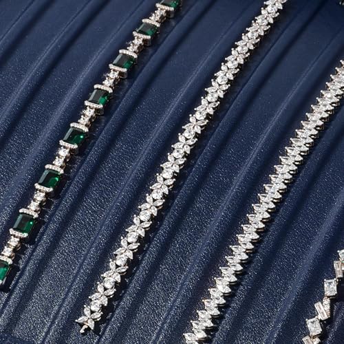 18 Slots PU Leather Jewelry Tray Necklace Display Tray Jewelry Drawer Organizer Necklace Bracelet Holder Organizer Stackable Storage Display (Blue) - color: Blue, size: 18 Slot