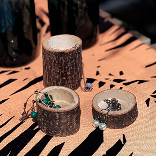 Set of 12 Wooden Tea Light Candle Holders, Personalized Natural Wooden Votive Vintage Tea Light Candle Holders for Rustic Centerpieces for Dining Table Wedding Party (Set of 12) - color: Set of 12