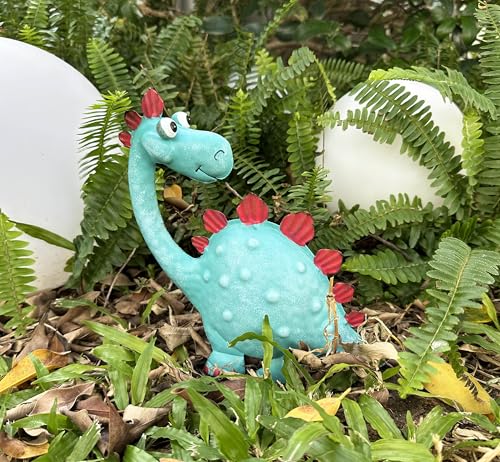 Handpainted Metal Dinosaur Decor - Outdoor Garden Statue for Yard/Indoor Shelf, Cute Dinosaur Gift for Garden Lovers - style: Dinosaur