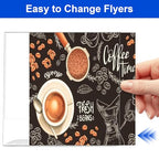 Acrylic Sign Holder 8.5 x 11 Horizontal , Clear Plastic Display Stand for Tabletop, Acrylic Stands for Flyers, Table Paper Holder, Vertical Sign Holder 8.5x11 for Restaurants, Office and School (Slant 6 Pack 11x8.5) - size: Slant 6 Pack 11x8.5