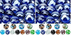 Mr. Fireglass 10 Pound Fire Glass Beads, 1/2" Reflective Round Fire Glass Drops for Fireplace Fire Pit & Lanscaping, High Luster Royal Cobalt Blue (Pack of 2) - color: Cobalt Blue, size: 1/2 inch, 10 Pounds (Pack of 2)