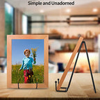 IBosins 5 Pack 8 Inch Plate Holder Display Stands, Large Metal Black Frame Stand for Picture, Book, Photo Easel, Creation, Collectibles - color: Black, size: 8 Inch