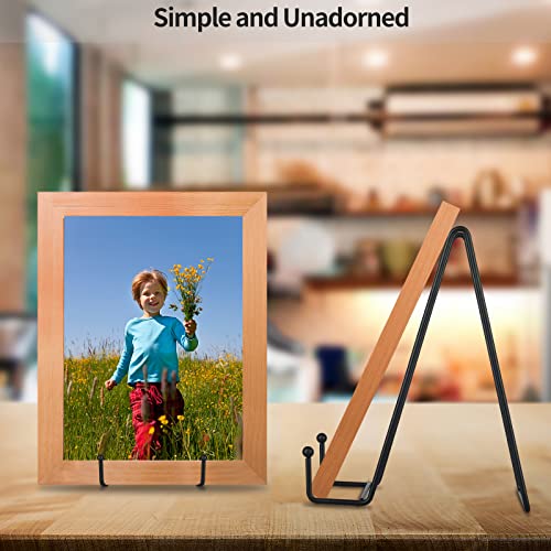 IBosins 5 Pack 8 Inch Plate Holder Display Stands, Large Metal Black Frame Stand for Picture, Book, Photo Easel, Creation, Collectibles - color: Black, size: 8 Inch