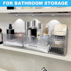 HOTOOLME 14PCS Clear Drawer Organizers Bins, 4 Size Clear Makeup Drawer Organizer, Stackable Vanity Drawer Organiser Trays, Bathroom Drawer Storage for Cosmetics, Office Supply - style: 14 Pack