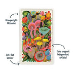 Genuine Fred Super Useful Tray, Mushrooms by Helen Dardik, Melamine Rolling Tray