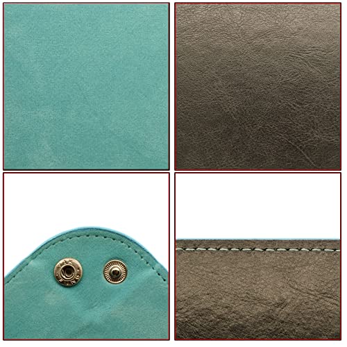 Valet Organizer - Catchall Tray for Jewelry, Wallets, Watches, Keys, Coins, Phones, Glasses - Perfect for Nightstand, Desk, Entryway - color: Light Blue