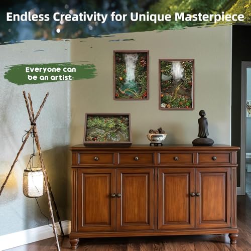 Microland Fun Crafts for Adults DIY Zen Forest Landscape Resin Crafting Kit Ladies Craft Night Kit Crafty Women Present Mom Birthday Gift Ideas Unique Mothers Day Creative Gifts for Artists Teen Girls