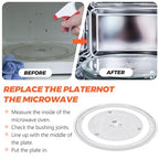 12.5" Microwave Glass Turntable Tray Glass Plate by Beaquicy - Replacement for GE Kenmore Samsung Hotpoint Microwave - 12 1/2" Plate - Replaces WB39X10003 WB39X10002 WB48X10005 WB49X10069 - size: 12.5"
