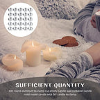 Operitacx 200 Pc Aluminum Tea Light Candle Cups with Wicks 1.57X1.57X0.59In Empty Metal Tealight Containers for DIY Candle Making and Craft Projects - size: 200Pcs