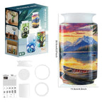 3D Puzzle Vase Unique Flower Vase for Adults Made by 162 Crved Plastic Puzzle, Relax Puzzles for Adults, DIY Jigsaw Creative Gift for Parents & Housewarming - color: Ship