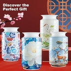 3D Puzzle Vase Unique Flower Vase for Adults Made by 162 Curved Plastic Puzzle, Relax Puzzles for Adults, DIY Jigsaw Creative Gift for Parents & Housewarming - color: Sika Deer