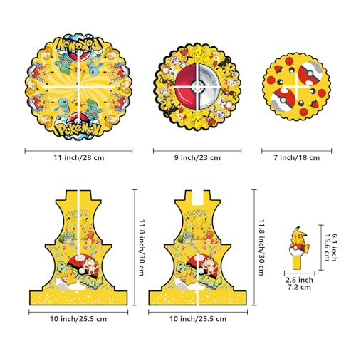 For Cartoon Themed Party Supplies and Decorations, a Three-Tiered Cupcake Stand, a Display Stand for Birthday Desserts and Cakes, which is Suitable for Cute-Style Birthday Decorations.