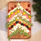 16" X 10" Large Wooden Serving Trays Acacia Wood Charcuterie Boards Rectangular Serving Platters for Cookie, Dessert, Party Food Dish Snack Appetizer Plates Kitchen Platter Tray Cheese Board - size: 16" × 10" × 0.8"