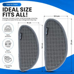 Refrigerator Drip Catcher for Water Tray, Protects Ice and Water Dispenser Pan From Spills, Mineral Build-Up and Water Splatter (2 pack, Grey) (Semi-Circular) - style: Gray Semi-Circular