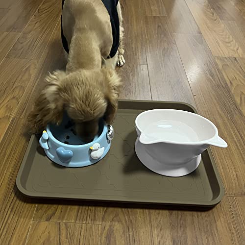 WATANIYA PET Boot Tray for Entryway Indoor, Heavy Duty Shoe Mat Tray 2 Packs, 16.7"x12.8" Waterproof Mat with Raised Edge, Outdoor Multi-Purpose for Boots, Shoes, Garden - color: Olivegreen, size: (2Pack) 16.7''x 12.8''