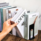 10 Pairs Metal Book Ends for Shelves, Heavy Duty Bookends for Office Home Kitchen Decorative, Nonskid Book Ends to Hold Heavy Books Black