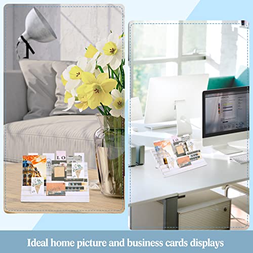 Blulu 31 Pack Wooden Earring Display Stand 7 Slots jewelry Display Holder with Earring Card for Selling Vendors Retail Show - color: Wash White, White