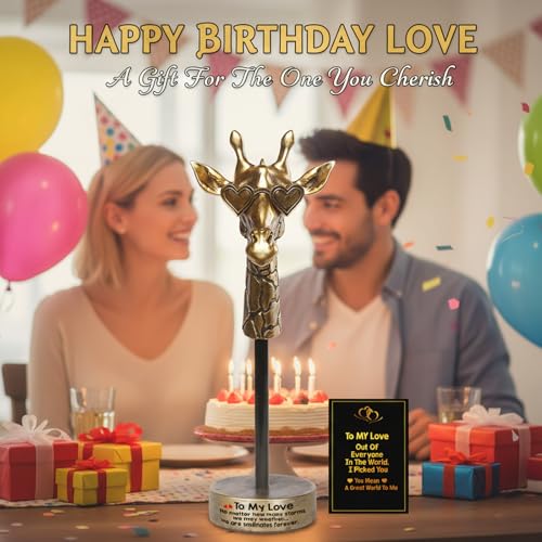 Birthday Gifts for Boyfriend Girlfriend, To My Love Handmade Emotional Exquisite Giraffe, Funny Cute Anniversary Present for Him, Romantic I Love You Gifts for Husband Wife Couple - style: To My Love