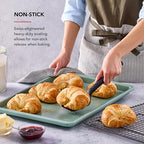 KitchenAid Nonstick Swiss Engineered Aluminized Steel Baking Sheet, Dishwasher Safe, 13x 18 Inch, Cardamom - color: Cardamom, size: 13 x 18 Inch