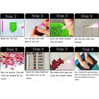 5D DIY Diamond Painting Kits,Round Vase Drill Diamond Art Kits for Adults Beginner, Perfect for Home Wall Decor and Gift - style: Art Deco