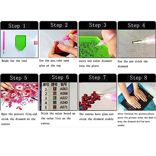 5D DIY Diamond Painting Kits,Round Vase Drill Diamond Art Kits for Adults Beginner, Perfect for Home Wall Decor and Gift - style: Art Deco