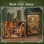 CCCDF Book Nook Kit - DIY Miniature Dollhouse Kit, Dollhouse Booknook Tiny House Bookshelf Decor 3D Wooden Puzzle, Gifts for Family, Friends (Robin Hood - The Castle's Escape) - style: Robin Hood - The Castle's Escape