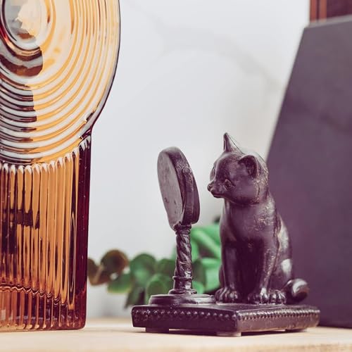 Young's Inc. Cat Figurine - Cute Cat Statue - Whimsical Cat Decor for Cat Lovers - Cat Collectibles and Meditation Decor - Cat Reading on The Chair - 4.33'' L X 2.56'' W X 4.72'' H - style: Cat Reading on High Chair