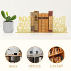 Decorative Gold Lacquered Bookend of Dragon and Cat Reading Lie on Bookshelf, 9.1x 4.7 inches Fantasy Dragon Decoration Bookends, Unique Dragon Decoration, Cute and Fantasy Bookend