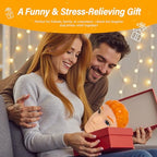brenzo 2026 New Fidget Toy Big Head Doll with Ear Cleaning Feature – Pimple Popping Toys Style Stress Relief Sensory Toy for Anxiety, Reusable Funny Desk Toy for Adults-Yellow Hair - style: G-yellow