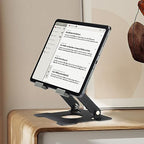 KABCON Tablet Stand,Tablet Holder for iPad,Adjustable Portable Multi Angle Desktop Stand Compatible with iPad Pro 9.7 10.5 12.9 Air Mini 1-4,Galaxy Tabs,Surface Pro Tablets,Kindle,E-Reader,Nexus - color: Small-Black